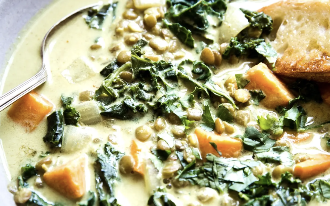 COCONUT CURRY LENTIL SOUP