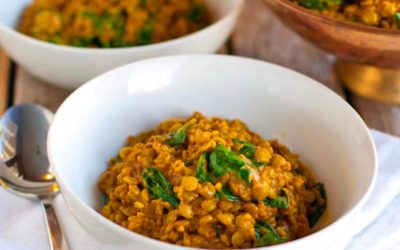 COCONUT GREEN CURRY LENTILS